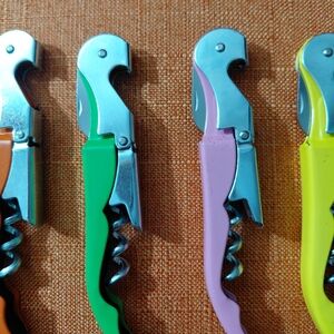$10.00 For The Set; Multicolor Corkscrew Bottle Opener Set